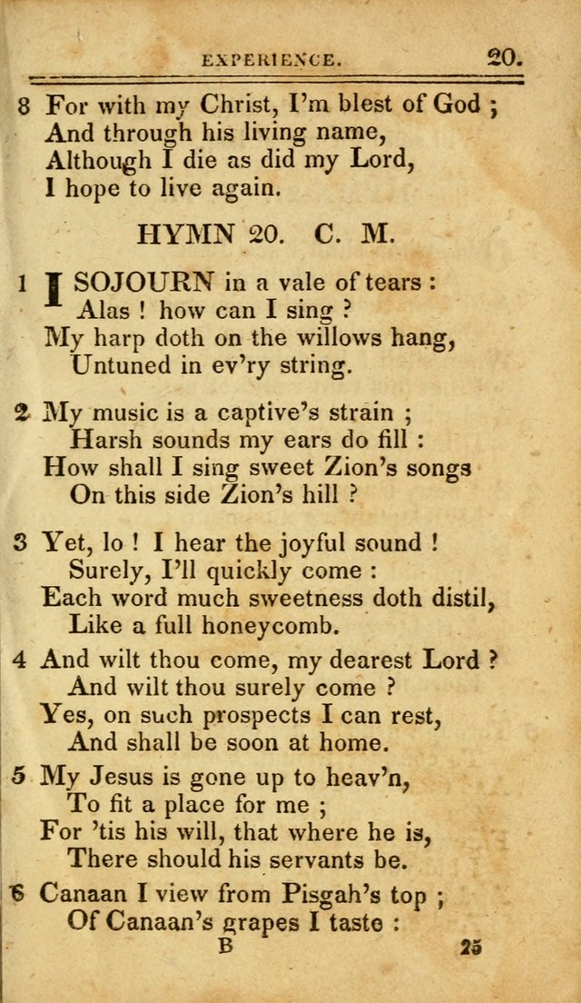 A Selection of Hymns: including a few originals, designed to aid the friends of  Zion in their private and social worship page 25