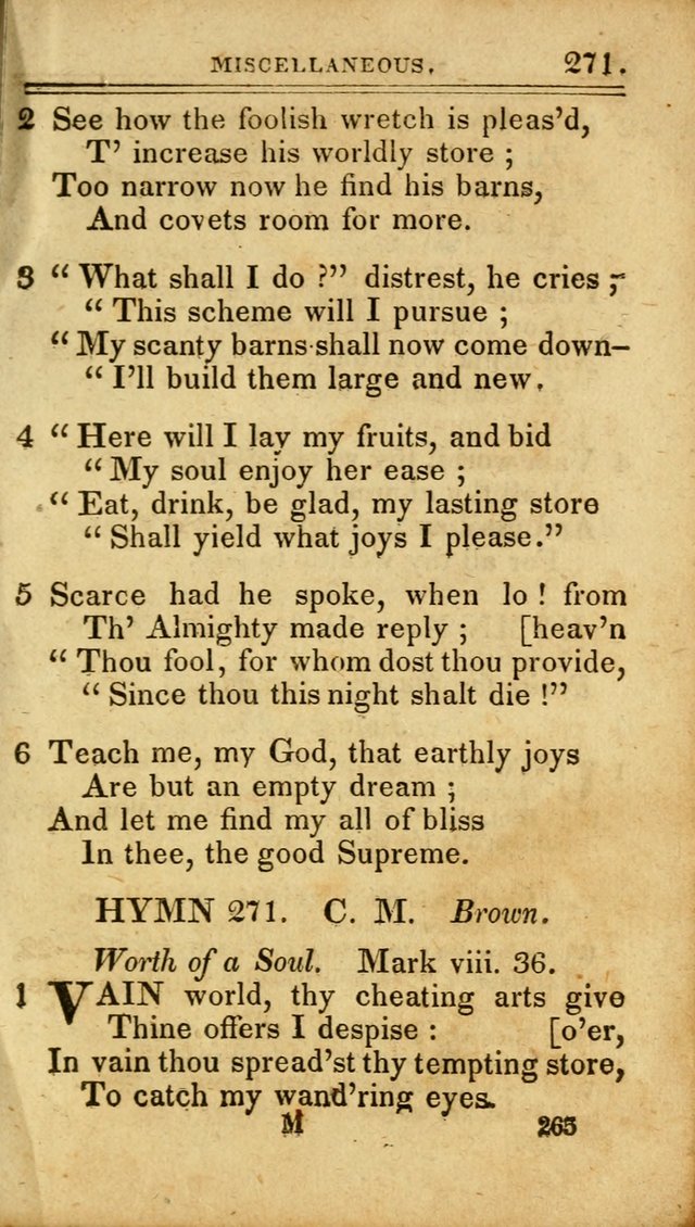 A Selection of Hymns: including a few originals, designed to aid the friends of  Zion in their private and social worship page 265