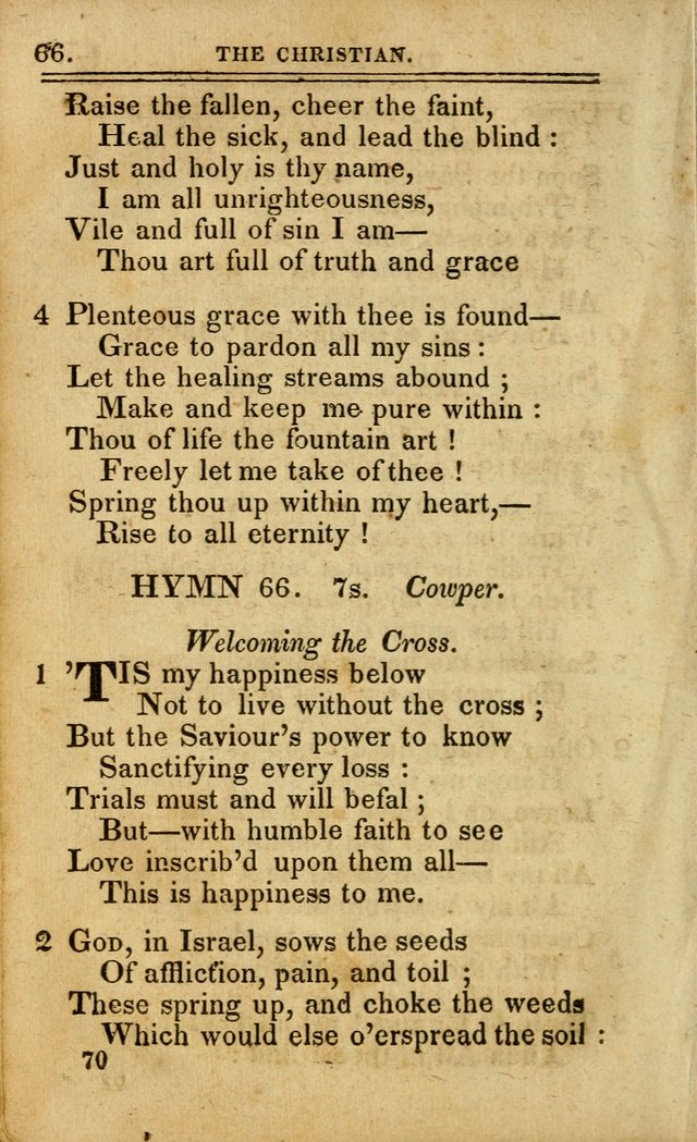 A Selection of Hymns: including a few originals, designed to aid the friends of  Zion in their private and social worship page 70