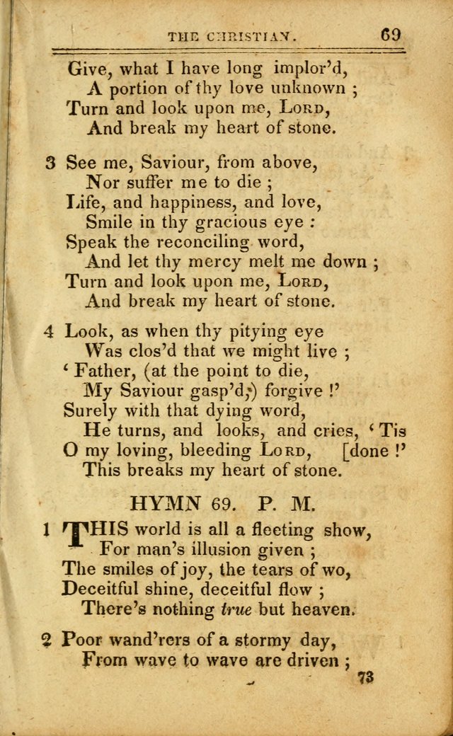 A Selection of Hymns: including a few originals, designed to aid the friends of  Zion in their private and social worship page 73