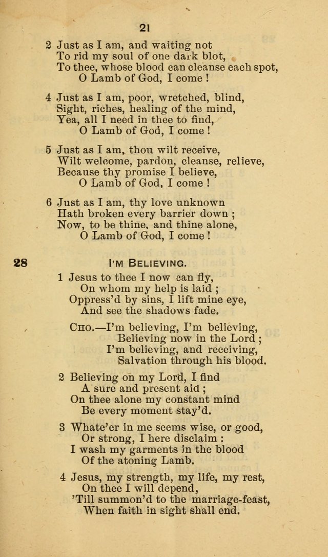 Selection of Hymns, for the use of the first M. E. Church, Cape May City page 22