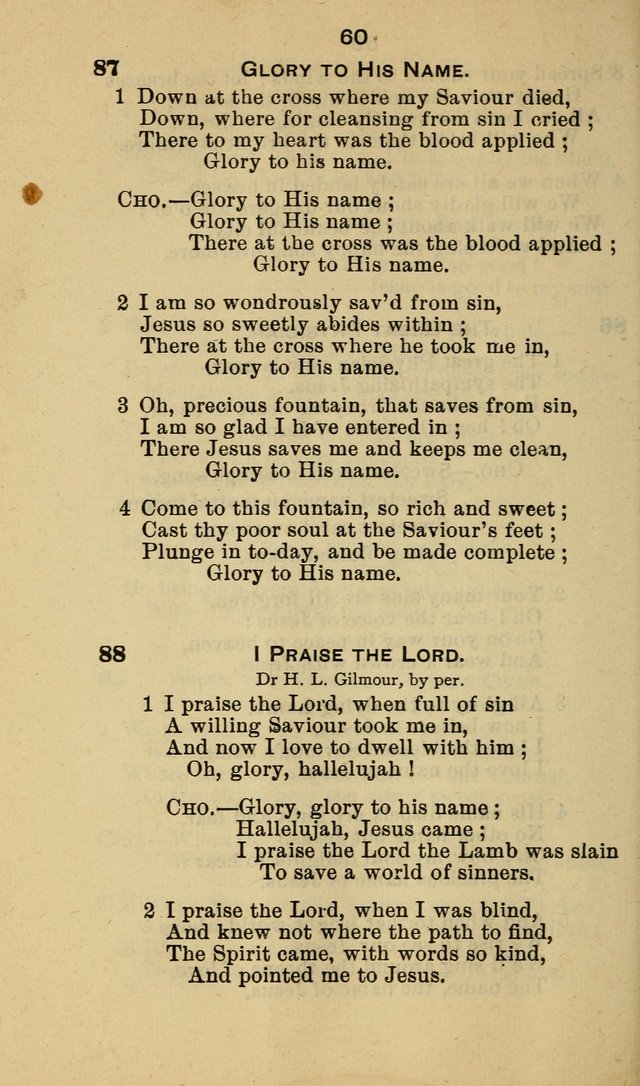 Selection of Hymns, for the use of the first M. E. Church, Cape May City page 61