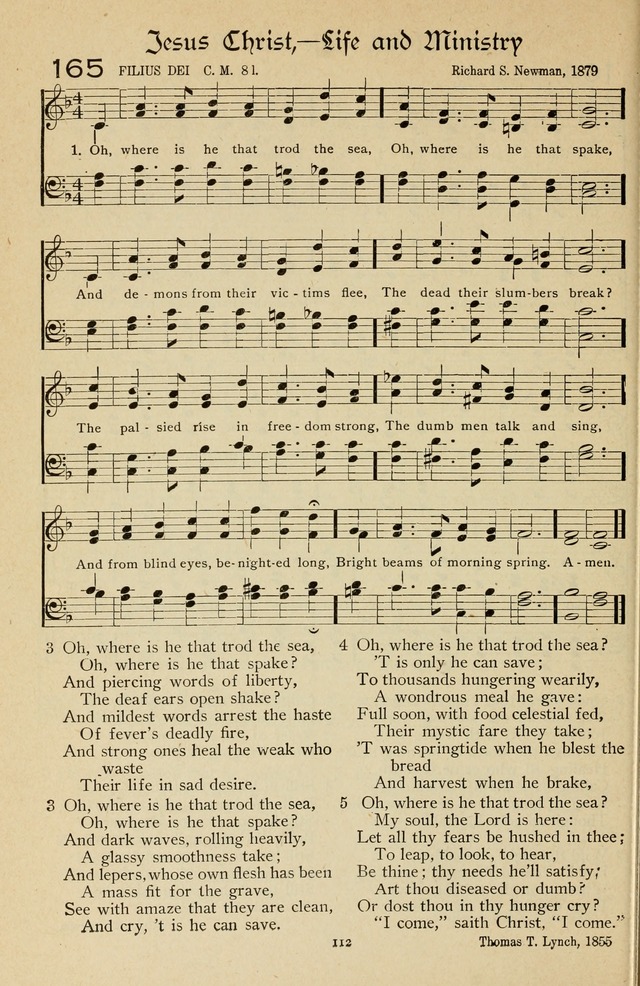 The Sanctuary Hymnal, published by Order of the General Conference of the United Brethren in Christ page 113