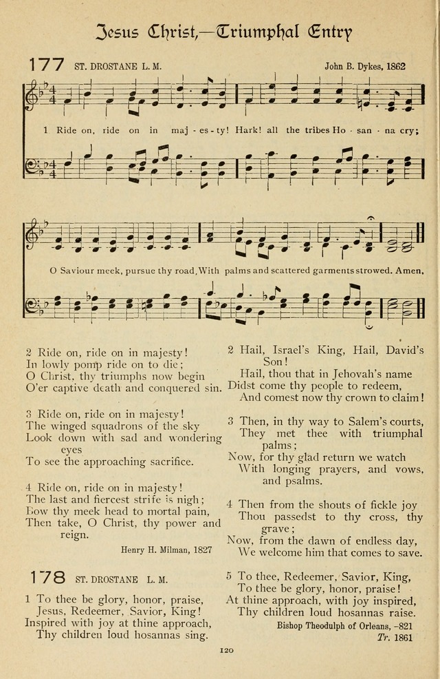 The Sanctuary Hymnal, published by Order of the General Conference of the United Brethren in Christ page 121