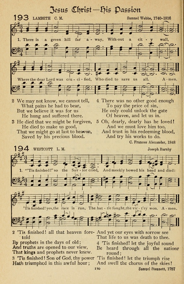 The Sanctuary Hymnal, published by Order of the General Conference of the United Brethren in Christ page 131