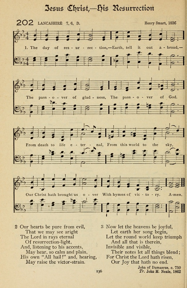 The Sanctuary Hymnal, published by Order of the General Conference of the United Brethren in Christ page 137