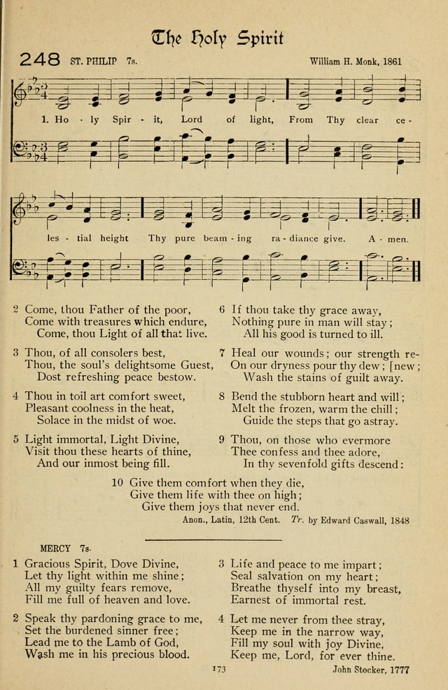 The Sanctuary Hymnal, published by Order of the General Conference of the United Brethren in Christ page 174