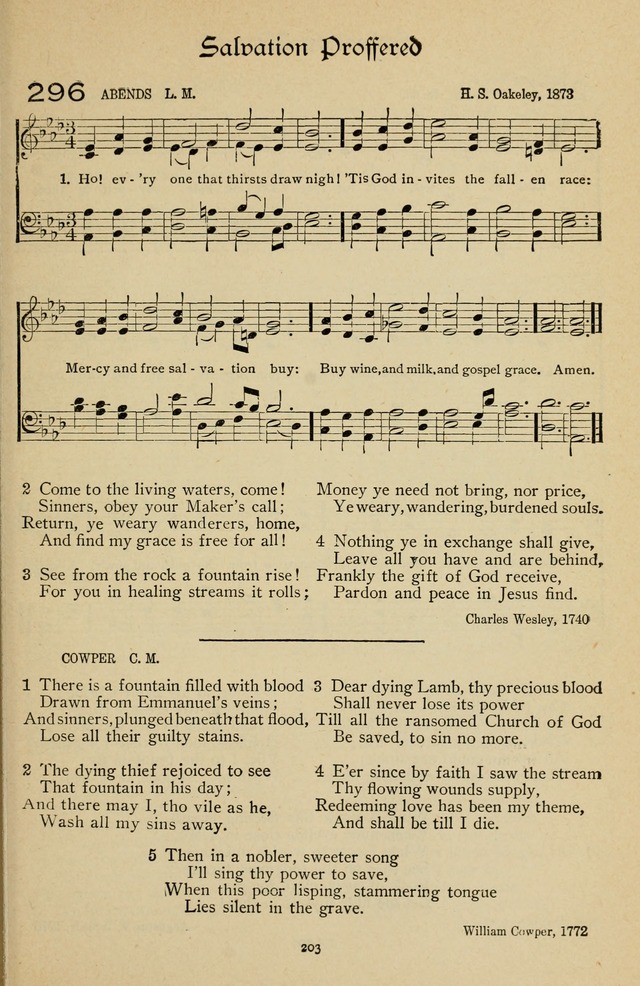The Sanctuary Hymnal, published by Order of the General Conference of the United Brethren in Christ page 204
