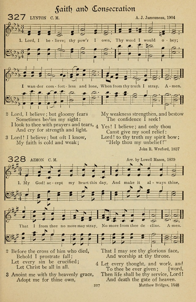 The Sanctuary Hymnal, published by Order of the General Conference of the United Brethren in Christ page 228