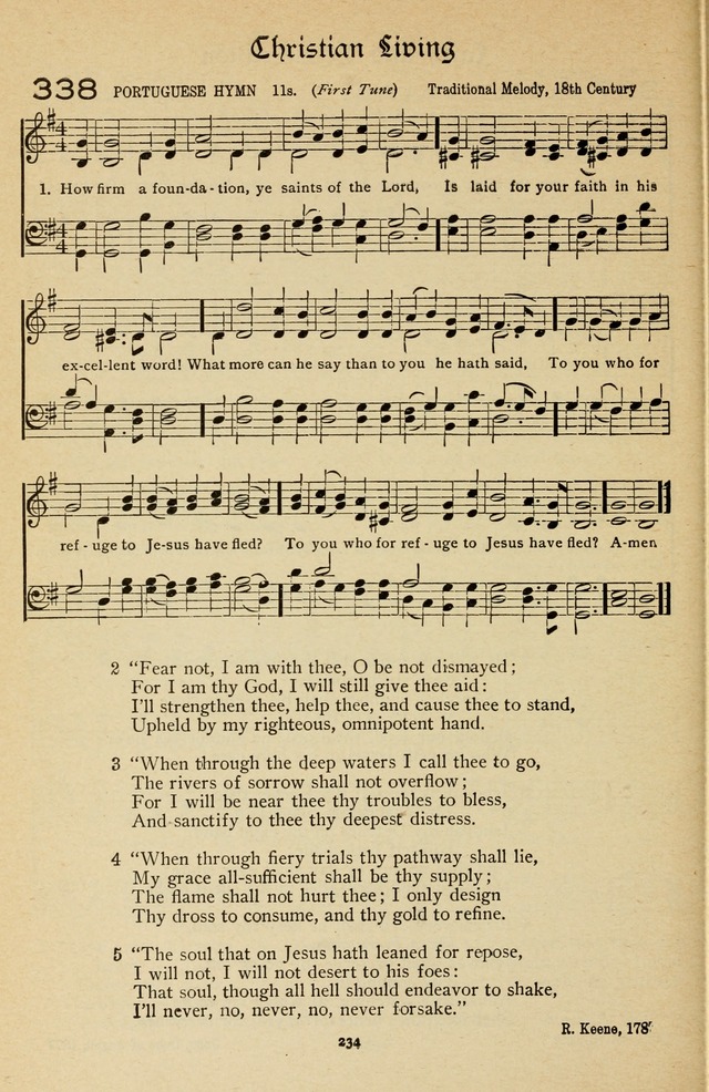 The Sanctuary Hymnal, published by Order of the General Conference of the United Brethren in Christ page 235