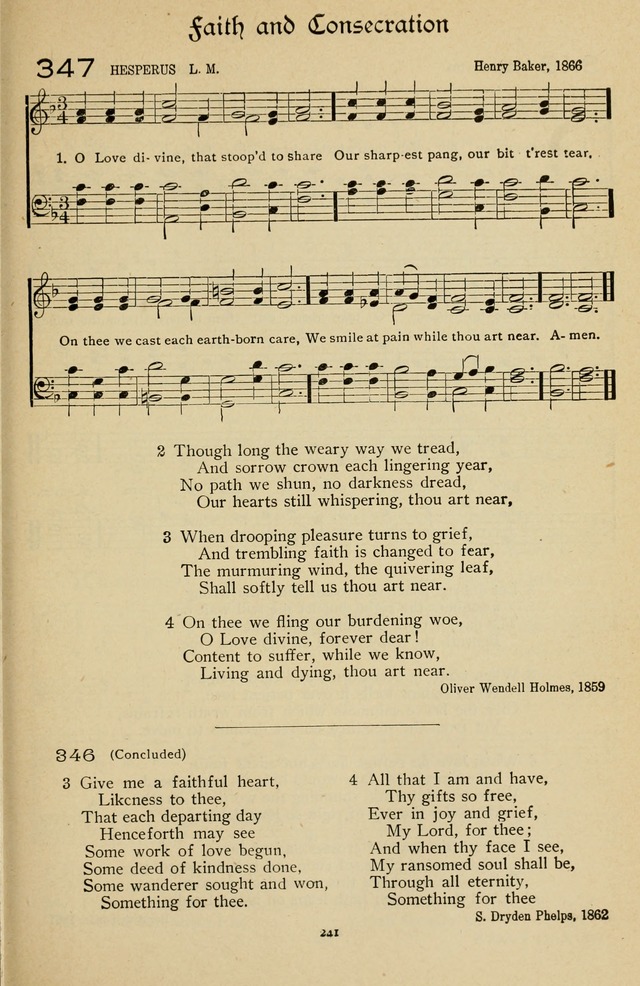 The Sanctuary Hymnal, published by Order of the General Conference of the United Brethren in Christ page 242