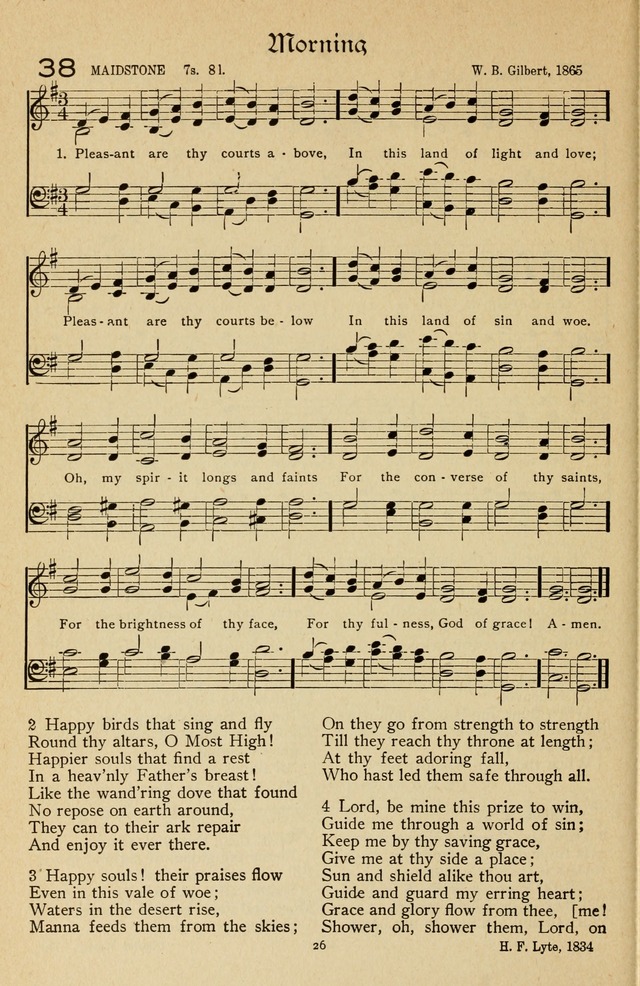 The Sanctuary Hymnal, published by Order of the General Conference of the United Brethren in Christ page 27