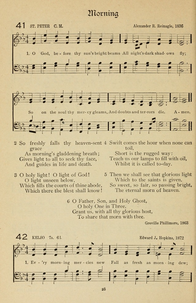 The Sanctuary Hymnal, published by Order of the General Conference of the United Brethren in Christ page 29