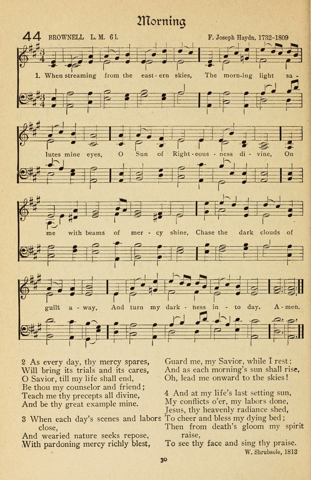 The Sanctuary Hymnal, published by Order of the General Conference of the United Brethren in Christ page 31