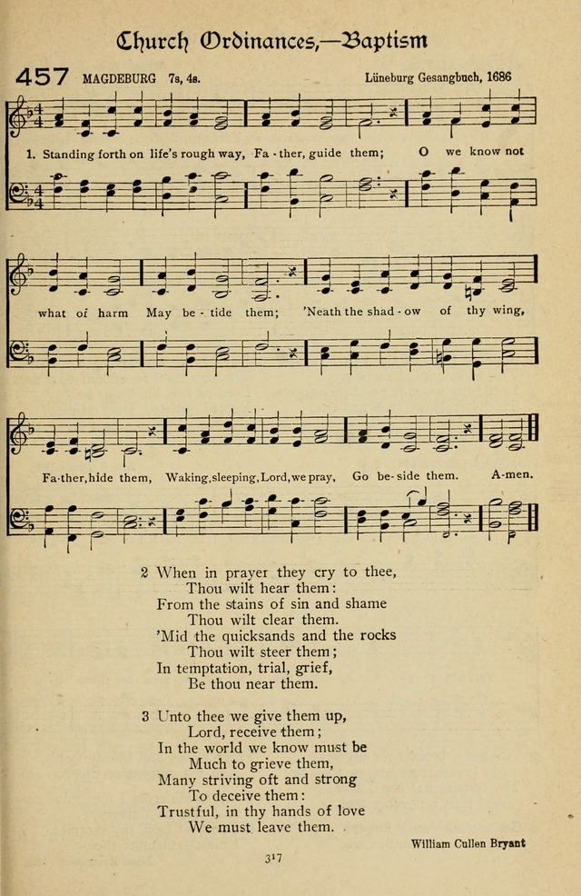 The Sanctuary Hymnal, published by Order of the General Conference of the United Brethren in Christ page 318