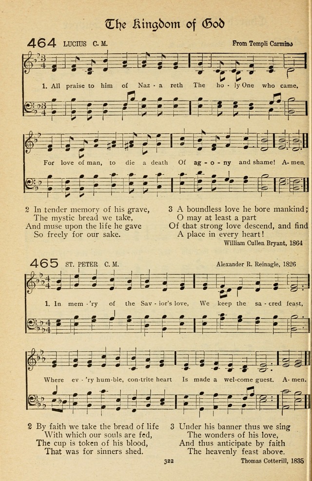 The Sanctuary Hymnal, published by Order of the General Conference of the United Brethren in Christ page 323