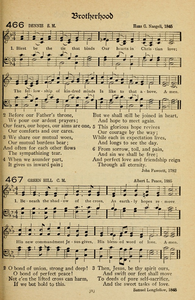 The Sanctuary Hymnal, published by Order of the General Conference of the United Brethren in Christ page 324