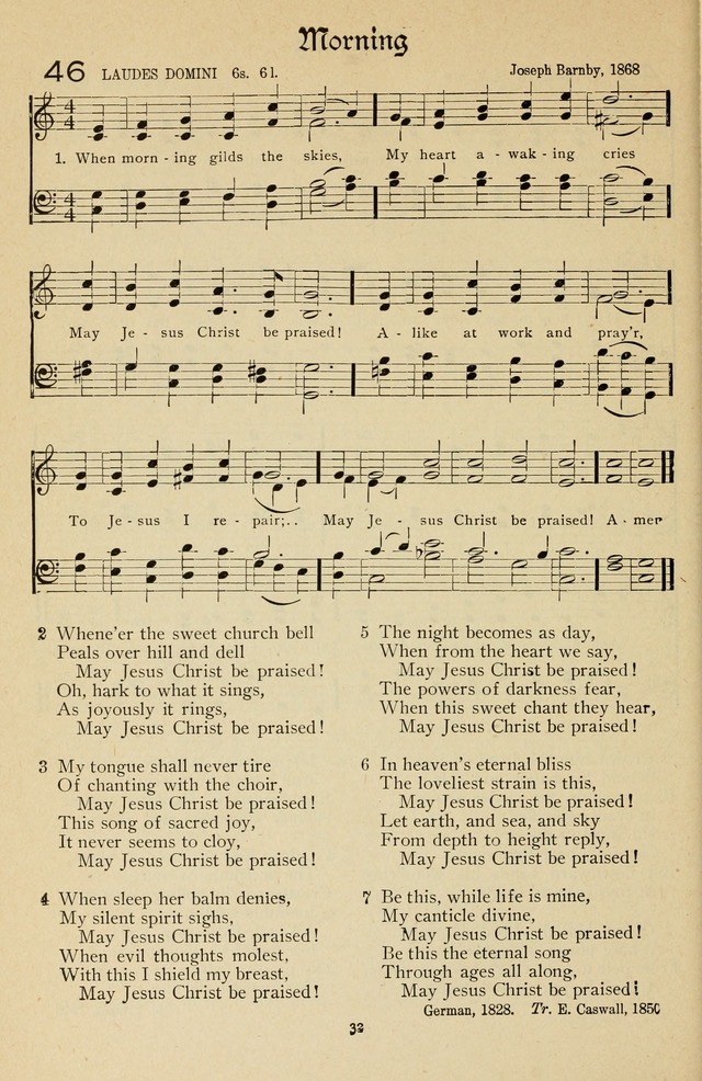The Sanctuary Hymnal, published by Order of the General Conference of the United Brethren in Christ page 33