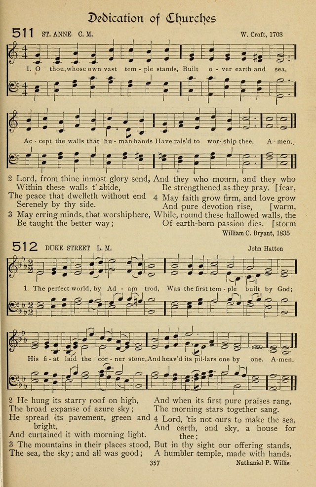 The Sanctuary Hymnal, published by Order of the General Conference of the United Brethren in Christ page 358
