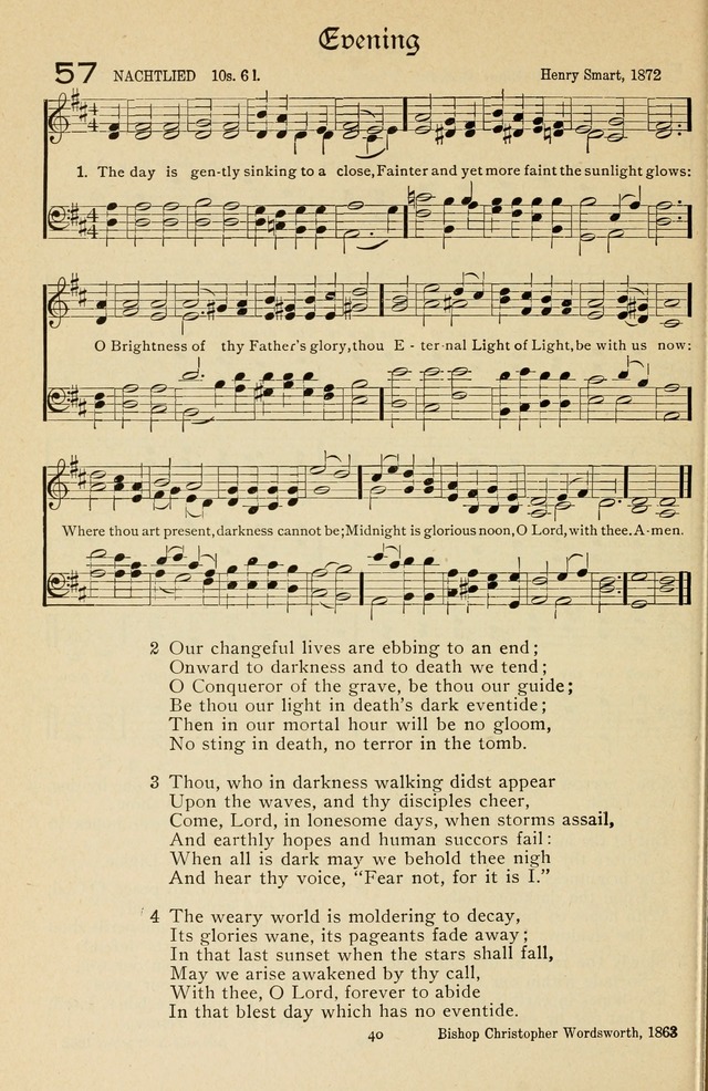 The Sanctuary Hymnal, published by Order of the General Conference of the United Brethren in Christ page 41