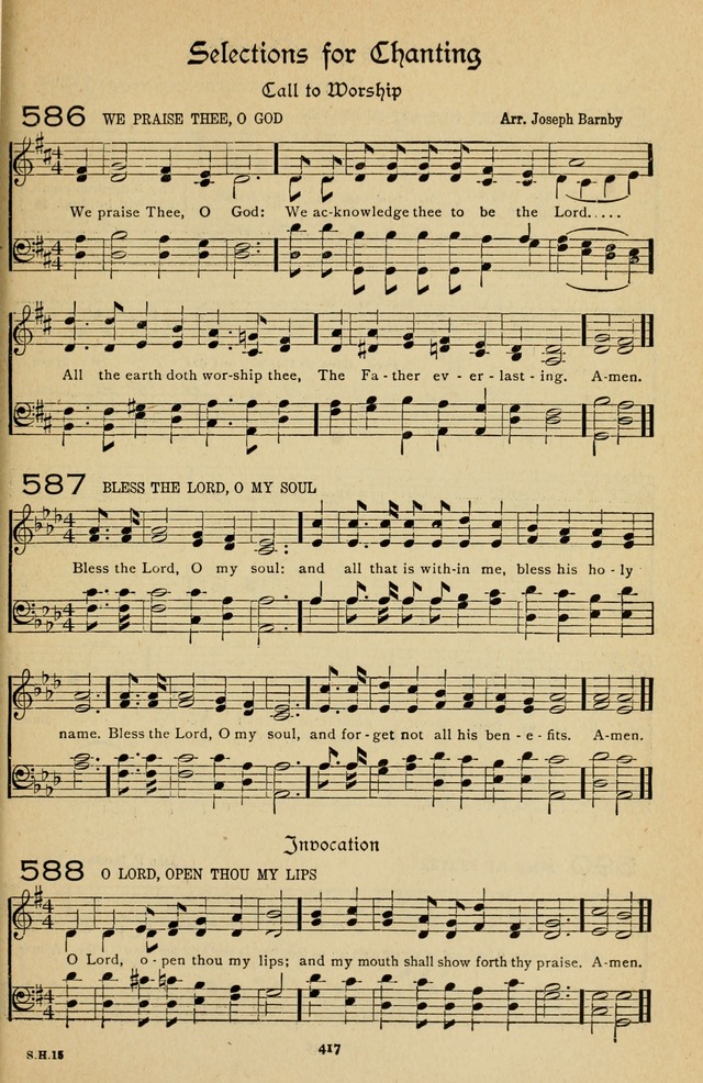 The Sanctuary Hymnal, published by Order of the General Conference of the United Brethren in Christ page 418