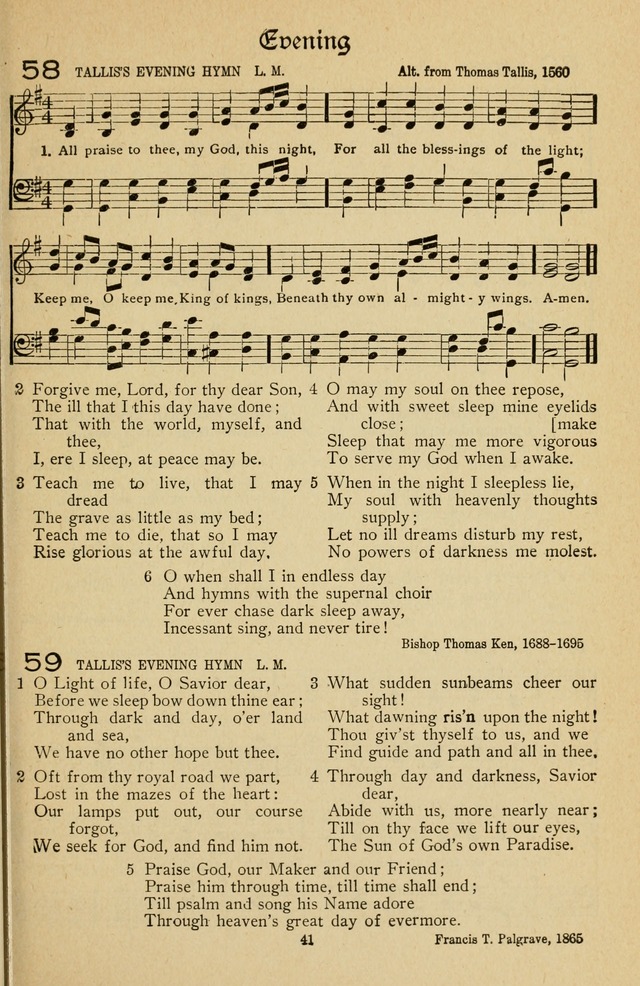 The Sanctuary Hymnal, published by Order of the General Conference of the United Brethren in Christ page 42