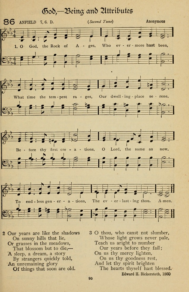 The Sanctuary Hymnal, published by Order of the General Conference of the United Brethren in Christ page 60
