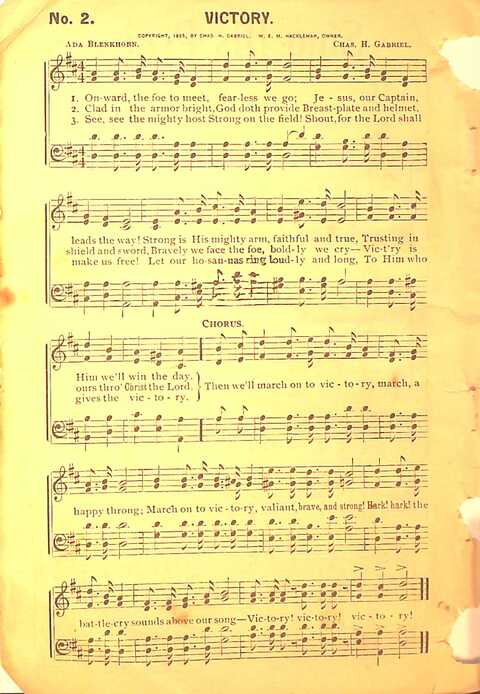 Sing His Praise: for the church, Sunday school and all religious assemblies page 2