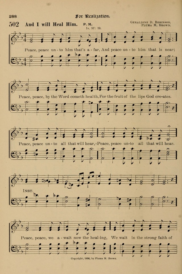 Song-Hymnal of Praise and Joy: a selection of spiritual songs, old and new page 287