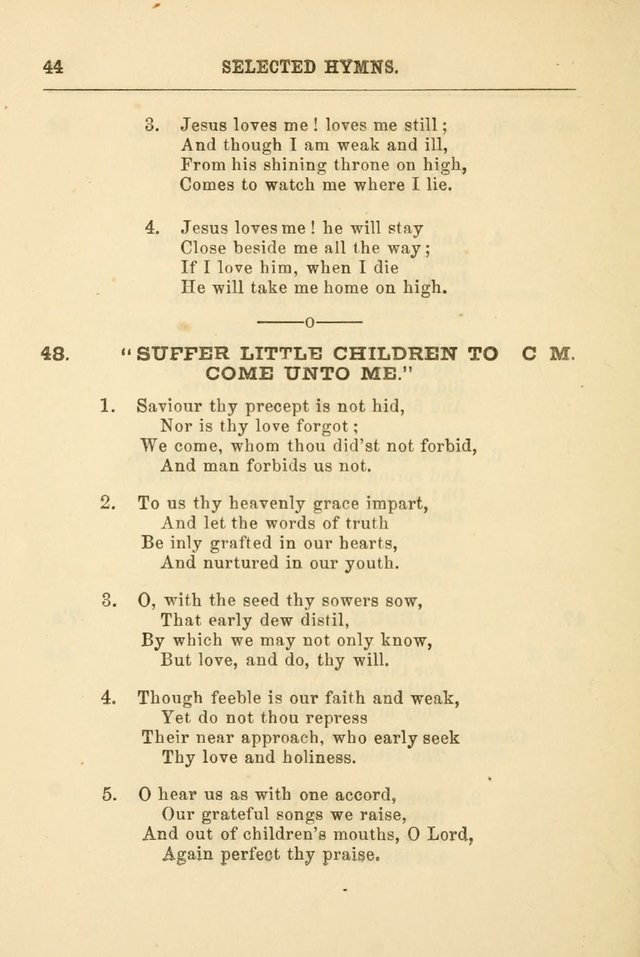 A Selection of Hymns: printed only for the use of the sabbath school of the Tenth Presbyterian Church, of Philadelphia page 51