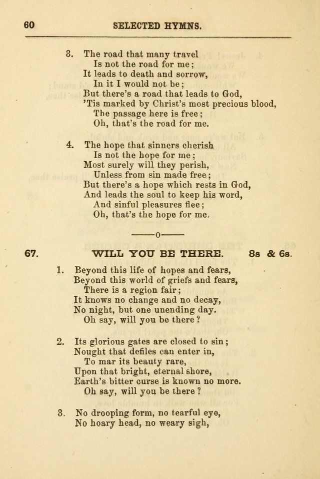 A Selection of Hymns: printed only for the use of the sabbath school of the Tenth Presbyterian Church, of Philadelphia page 67