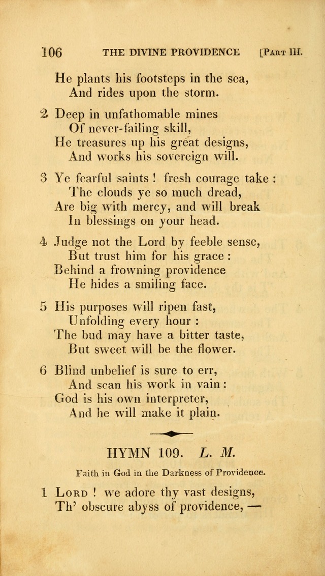 A Selection of Hymns and Psalms: for social and private worship (3rd ed. corr.) page 106