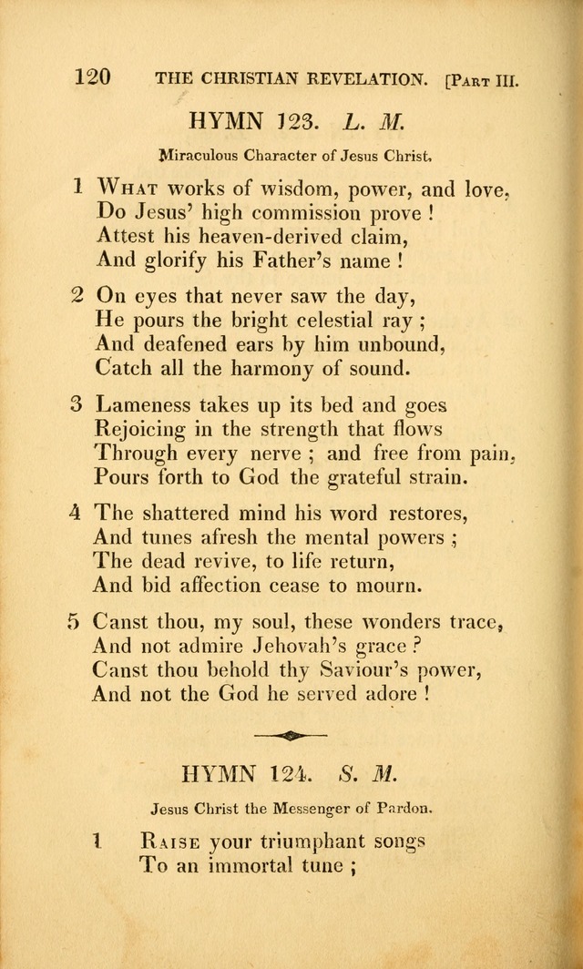 A Selection of Hymns and Psalms: for social and private worship (3rd ed. corr.) page 120