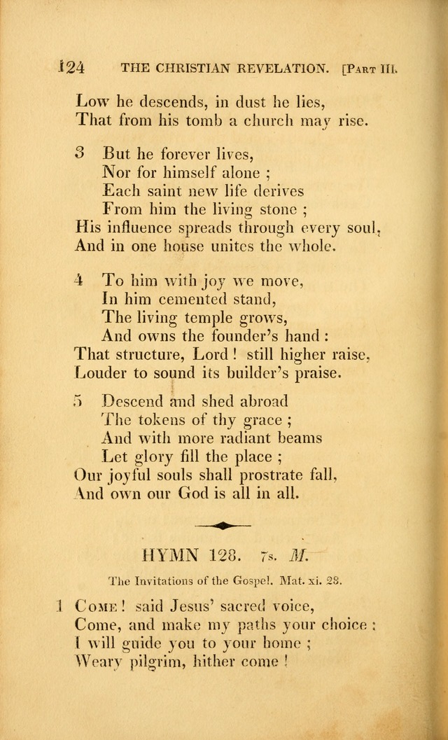 A Selection of Hymns and Psalms: for social and private worship (3rd ed. corr.) page 124