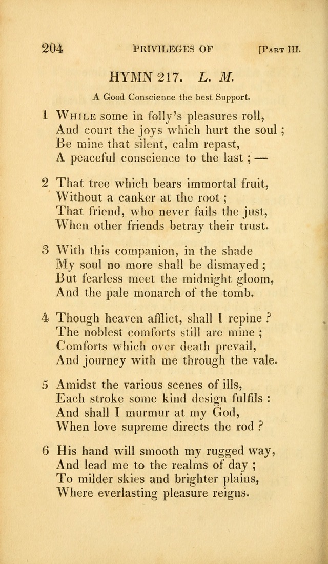 A Selection of Hymns and Psalms: for social and private worship (3rd ed. corr.) page 204