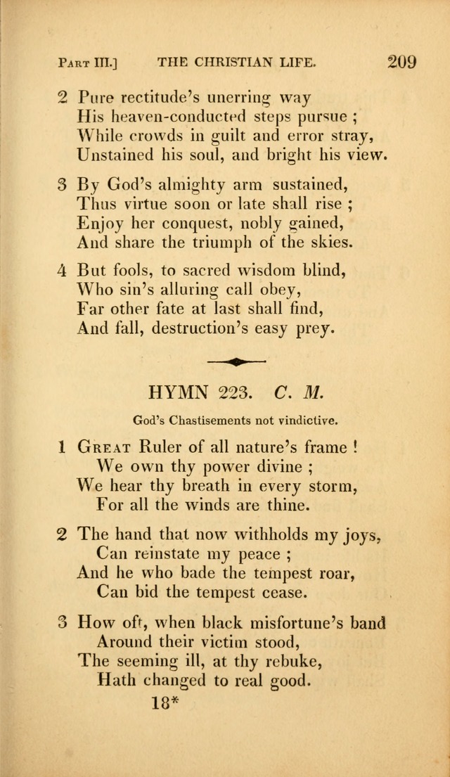 A Selection of Hymns and Psalms: for social and private worship (3rd ed. corr.) page 209