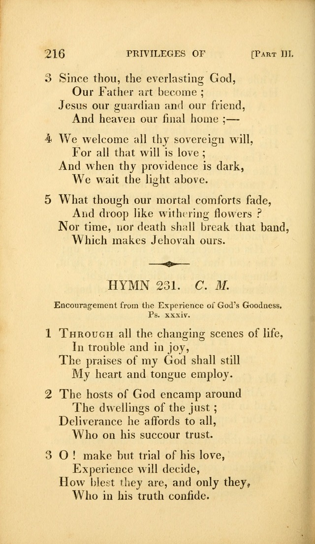 A Selection of Hymns and Psalms: for social and private worship (3rd ed. corr.) page 216