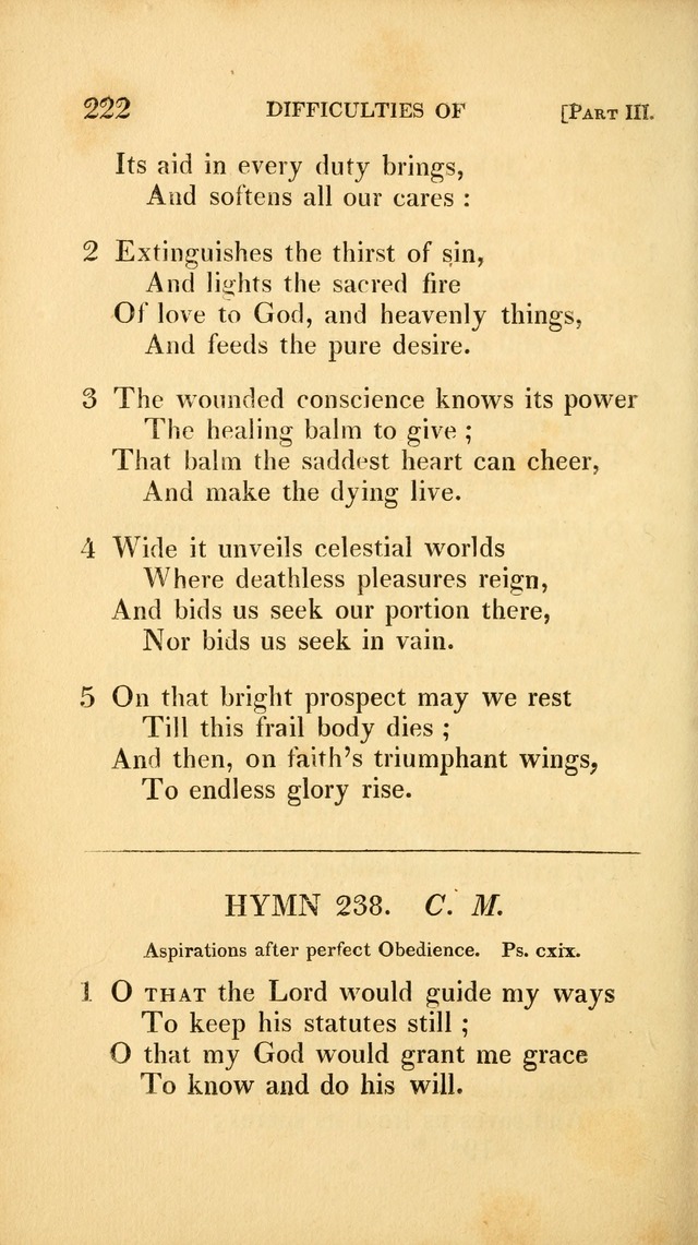 A Selection of Hymns and Psalms: for social and private worship (3rd ed. corr.) page 222