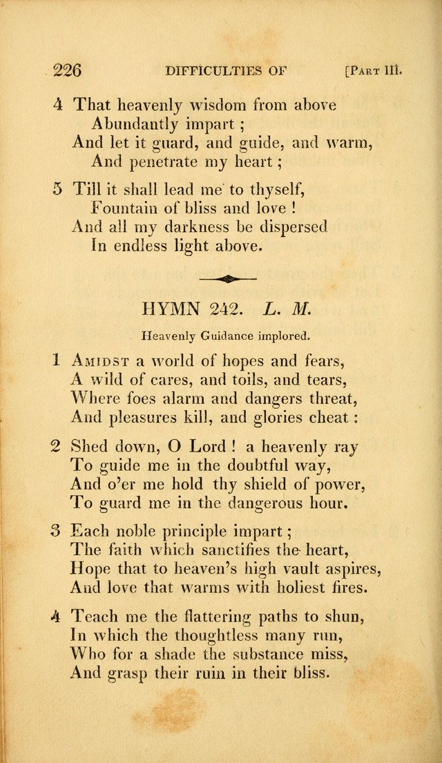 A Selection of Hymns and Psalms: for social and private worship (3rd ed. corr.) page 226