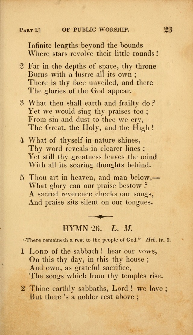 A Selection of Hymns and Psalms: for social and private worship (3rd ed. corr.) page 23