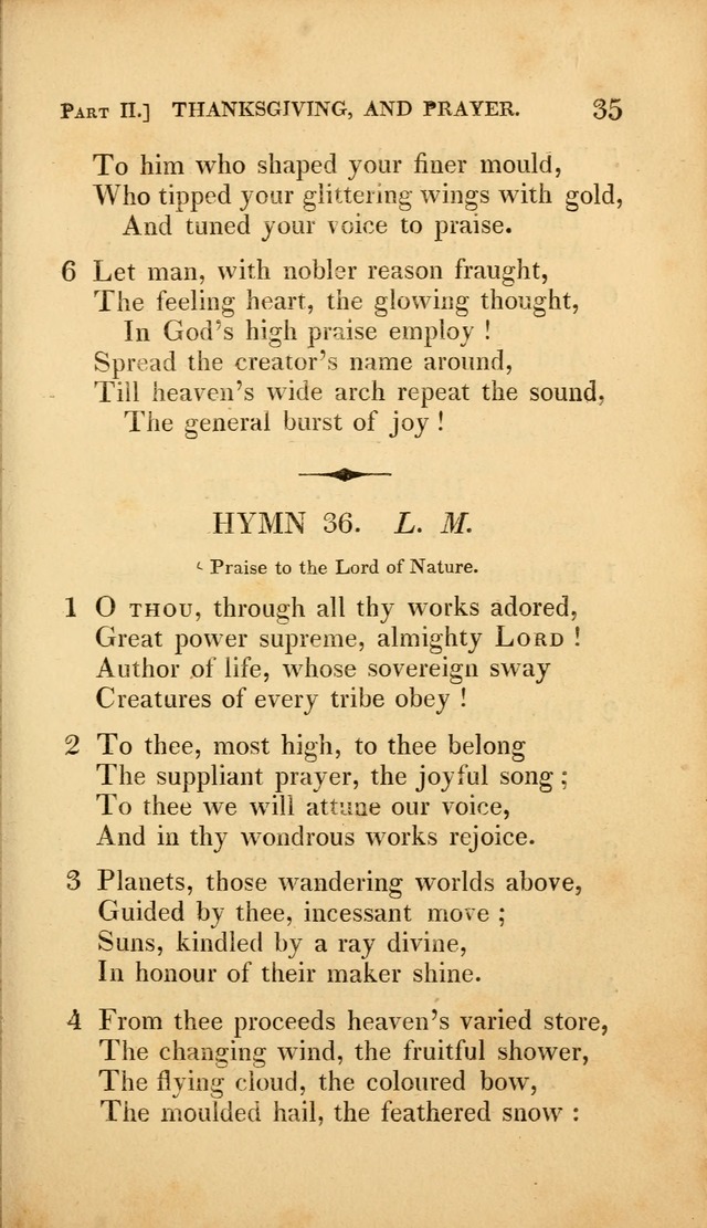 A Selection of Hymns and Psalms: for social and private worship (3rd ed. corr.) page 35