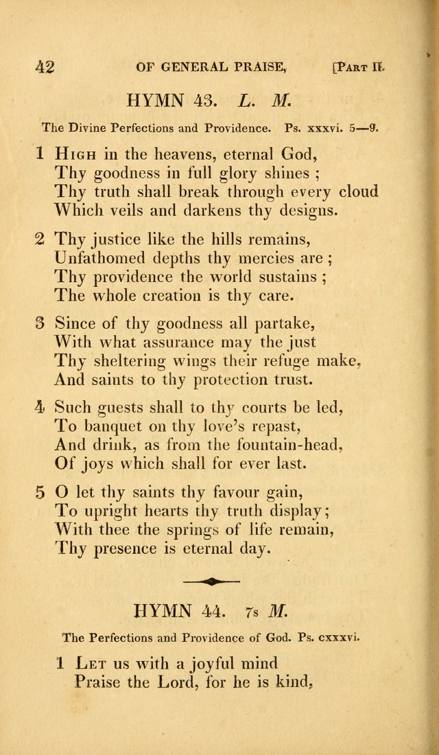 A Selection of Hymns and Psalms: for social and private worship (3rd ed. corr.) page 42