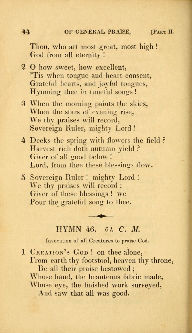 A Selection of Hymns and Psalms: for social and private worship (3rd ed. corr.) page 44