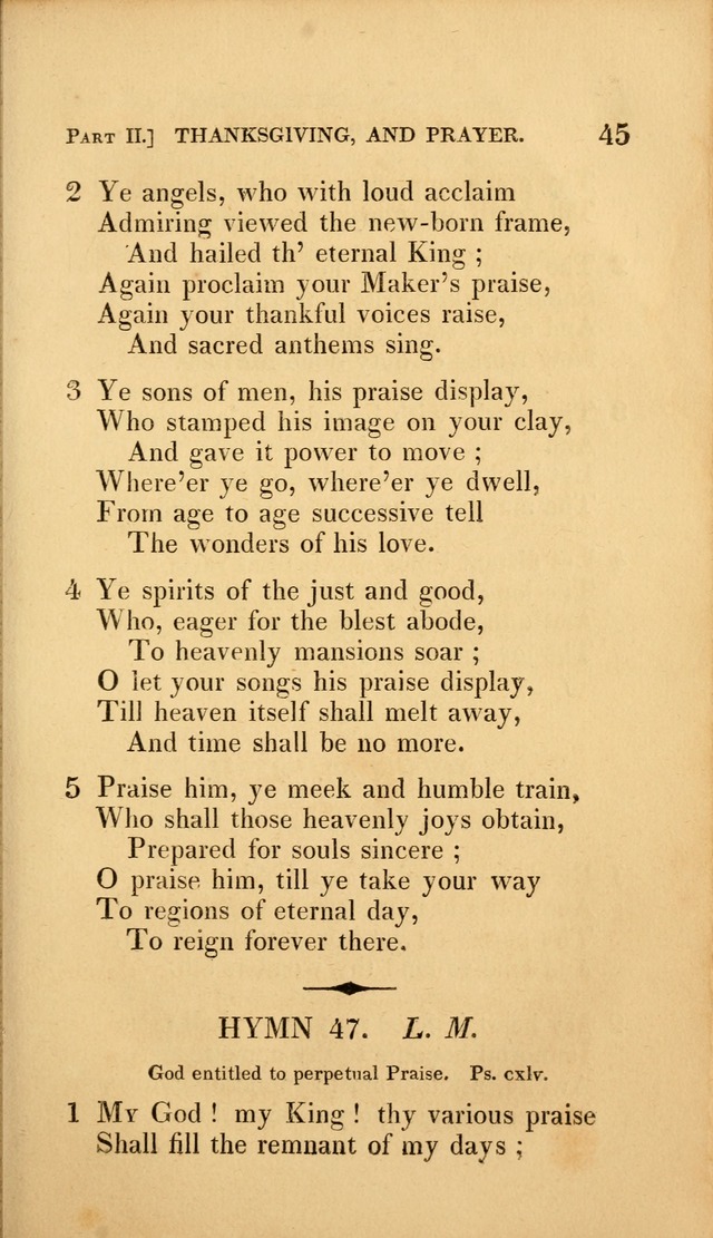 A Selection of Hymns and Psalms: for social and private worship (3rd ed. corr.) page 45
