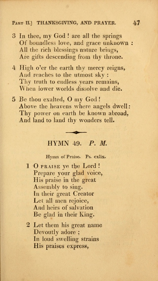 A Selection of Hymns and Psalms: for social and private worship (3rd ed. corr.) page 47