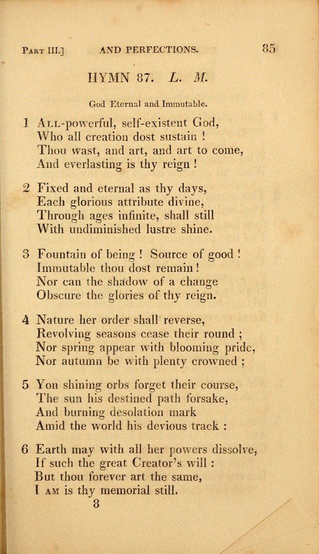 A Selection of Hymns and Psalms: for social and private worship (3rd ed. corr.) page 85