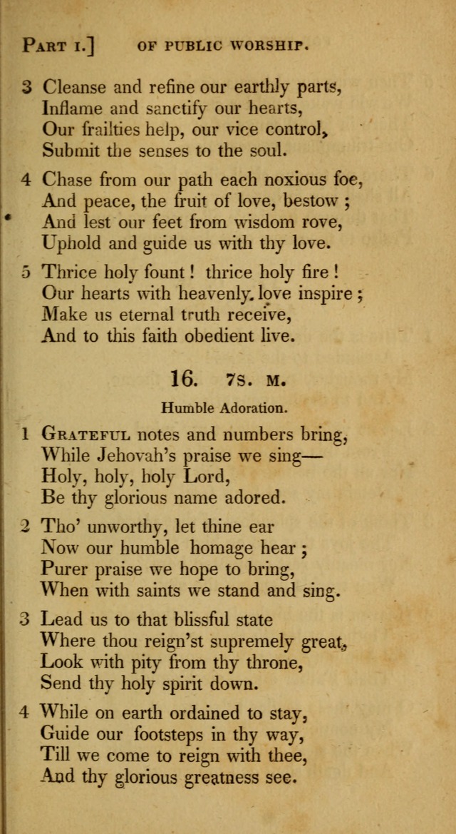 A Selection of Hymns and Psalms for Social and Private Worship (6th ed.) page 13
