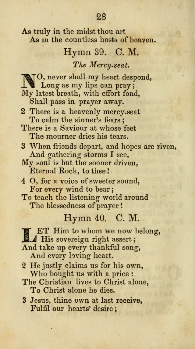 Selection of Hymns for the Sunday School Union of the Methodist Episcopal Church page 28