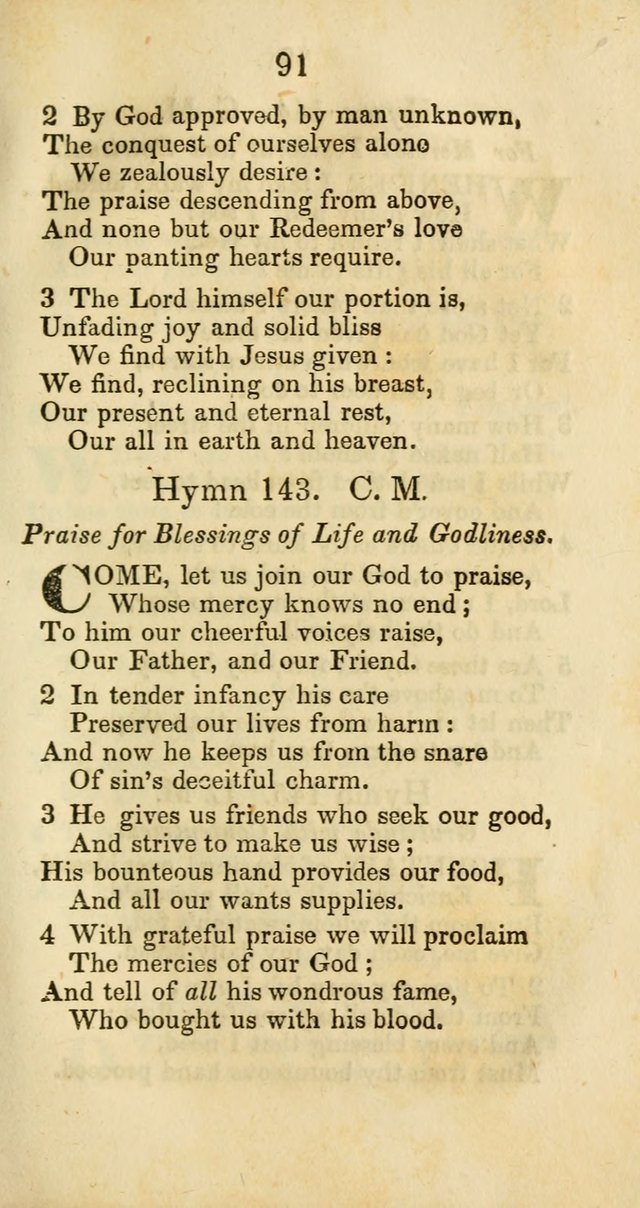 Selection of Hymns for the Sunday School Union of the Methodist Episcopal Church page 91