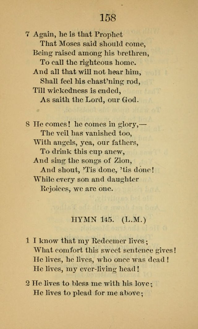 Sacred Hymns and Spiritual Songs, for the Church of Jesus Christ of Latter-Day Saints. (14th ed.) page 161
